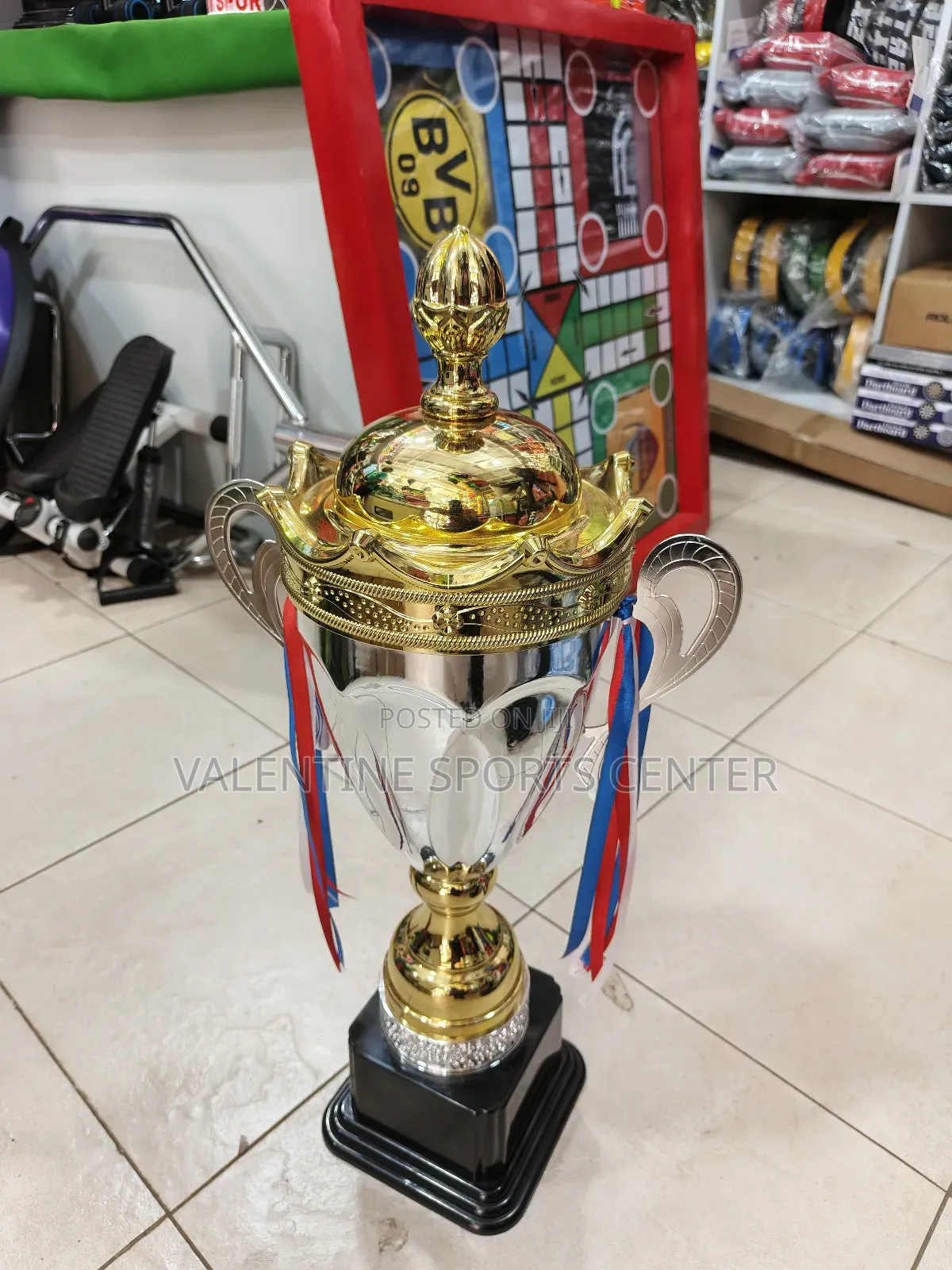 Silver Design Trophy Large Size Original Material