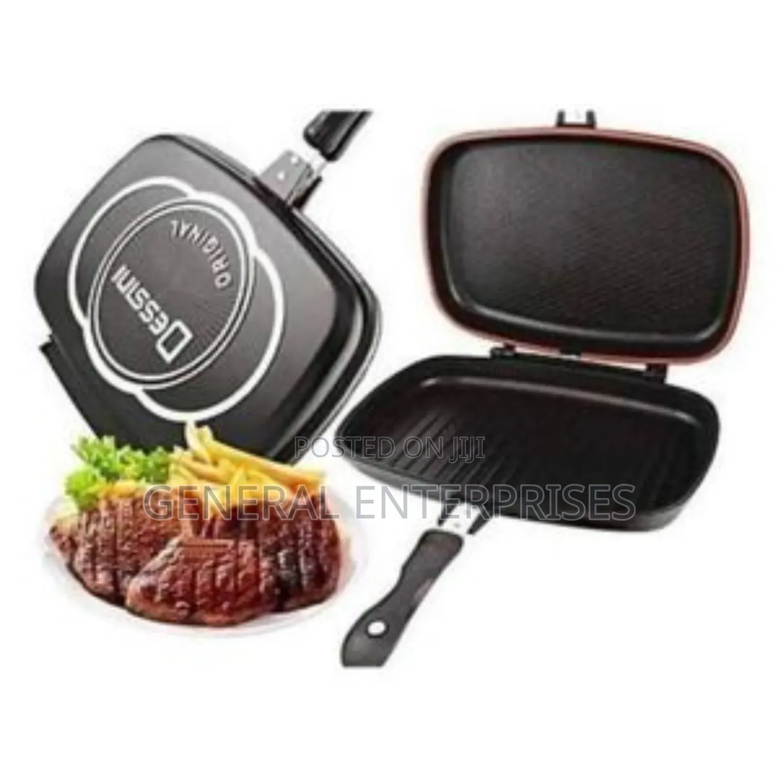Dessini Double-Sided Non-Stick Grill Pan.