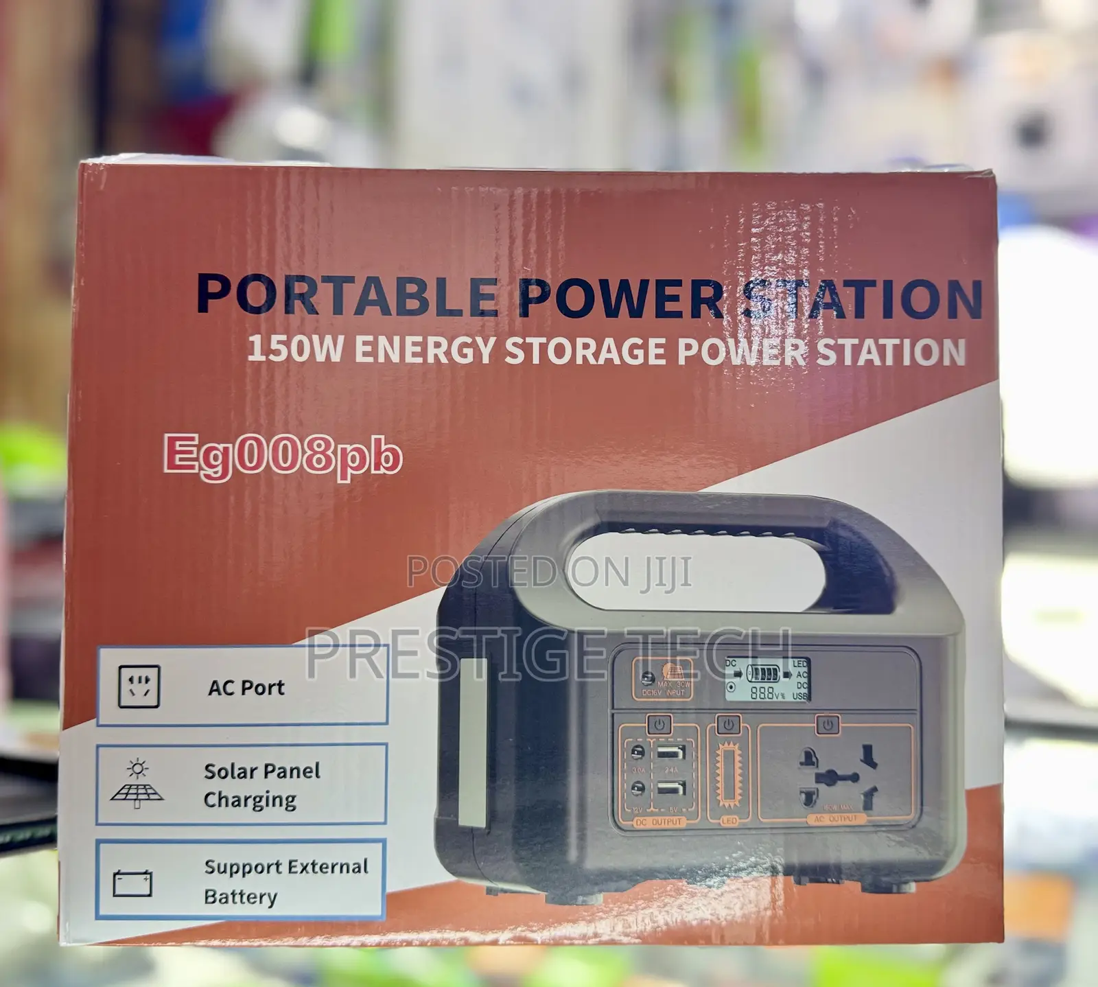 150w Portable Power Station With Ac Socket 144wh