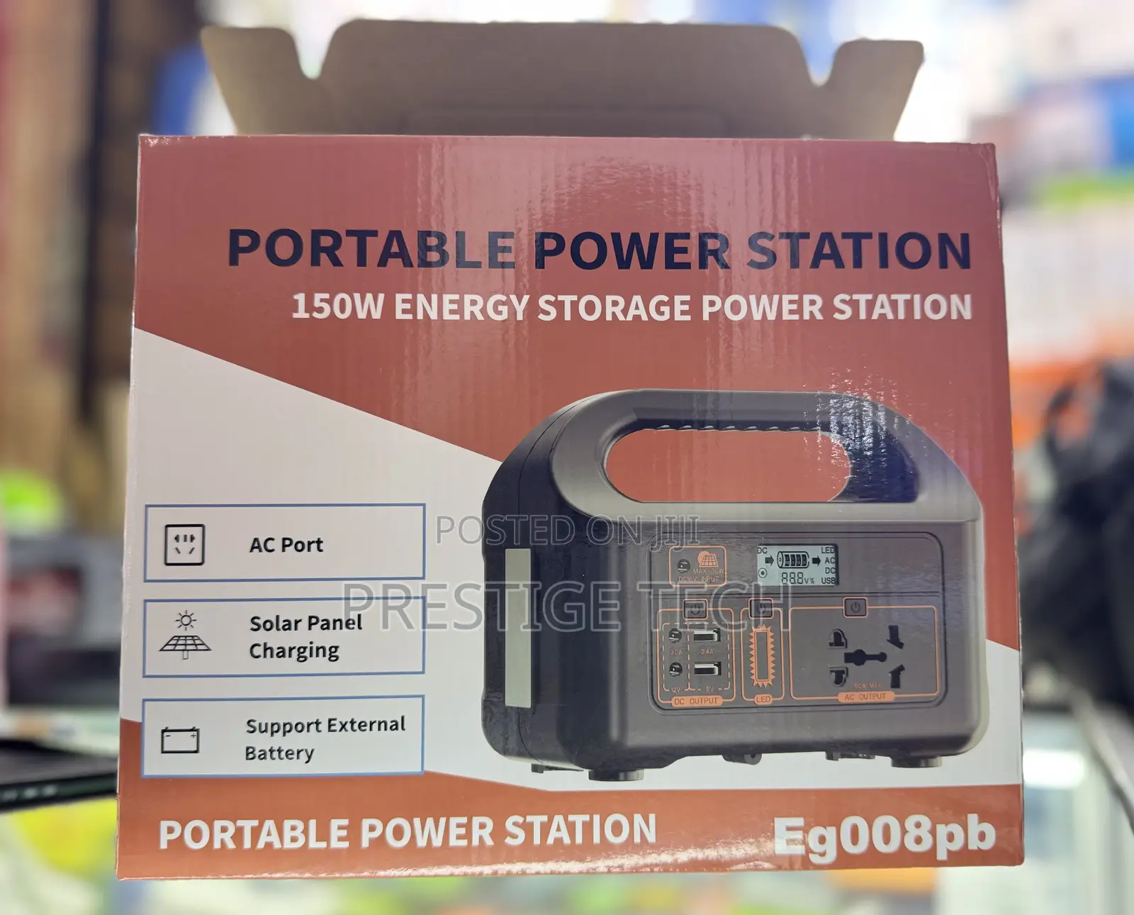 150w Portable Power Station With Ac Socket 144wh