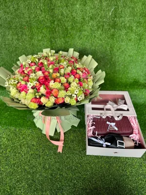 Valentines Packages Flowers and Box Gift