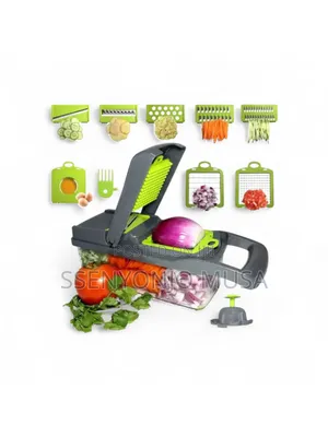12-in-1 Vegetable Cutter Chopper |Multi-color Kitchen Tool