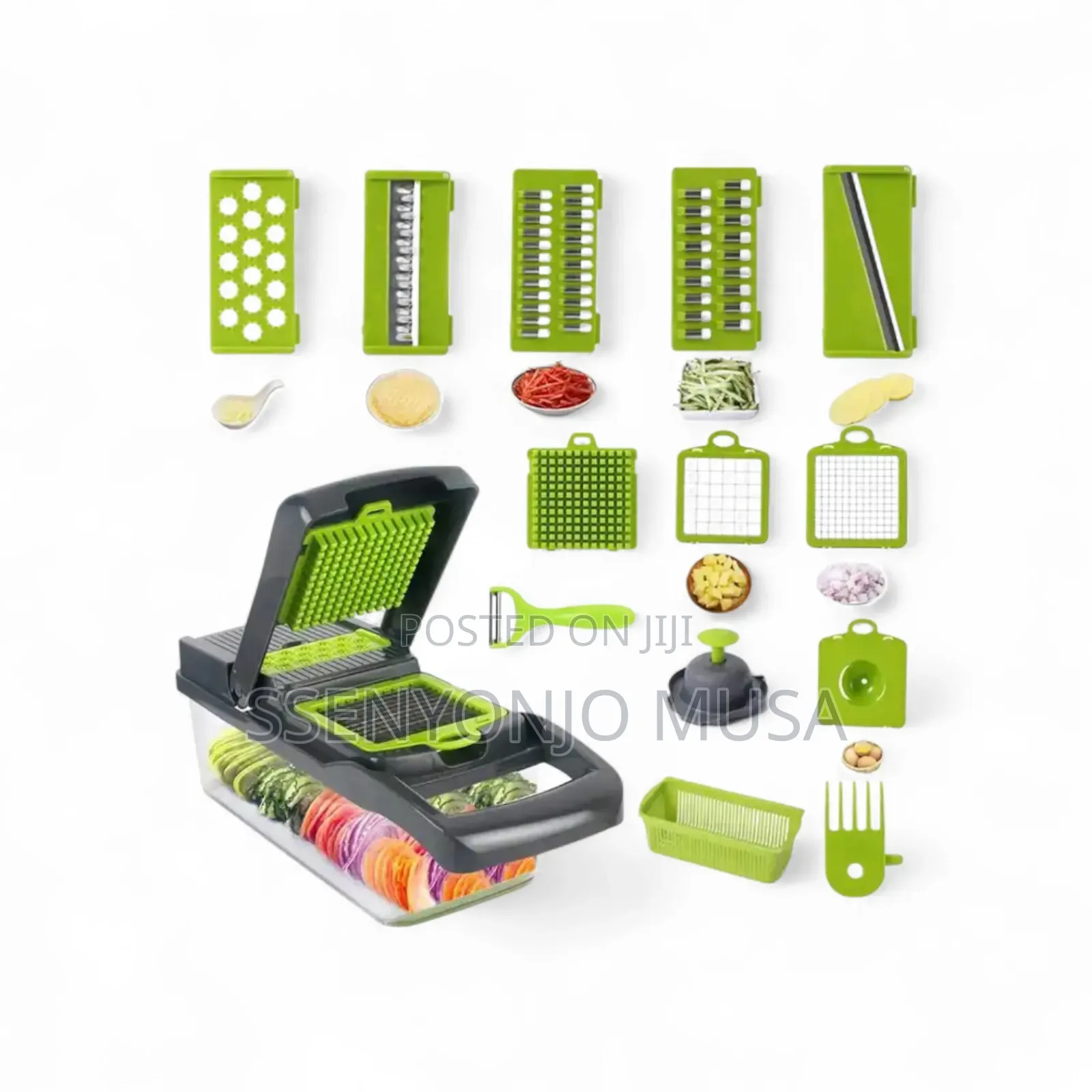 12-in-1 Vegetable Cutter Chopper |Multi-color Kitchen Tool
