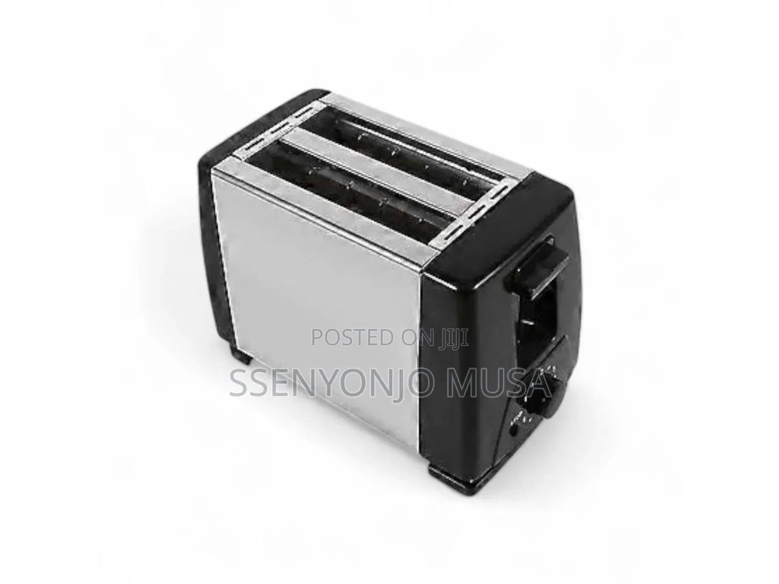 Hoffmans 2 Slice Electric Bread Toaster | 700w Silver Black