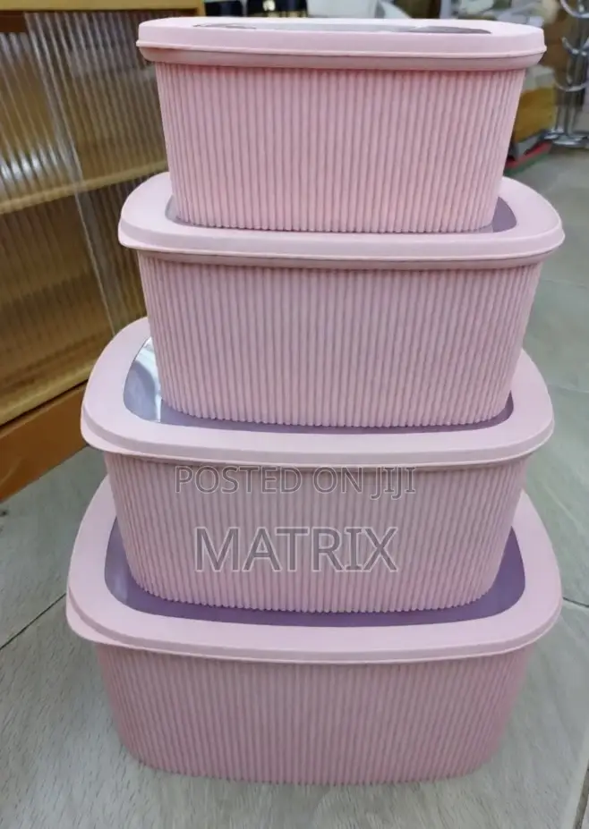 Stackable Plastic Food Storage Containers