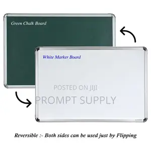 60x90cm White Greenboard With Duster ,3 Markers + 1 Box of Chalk