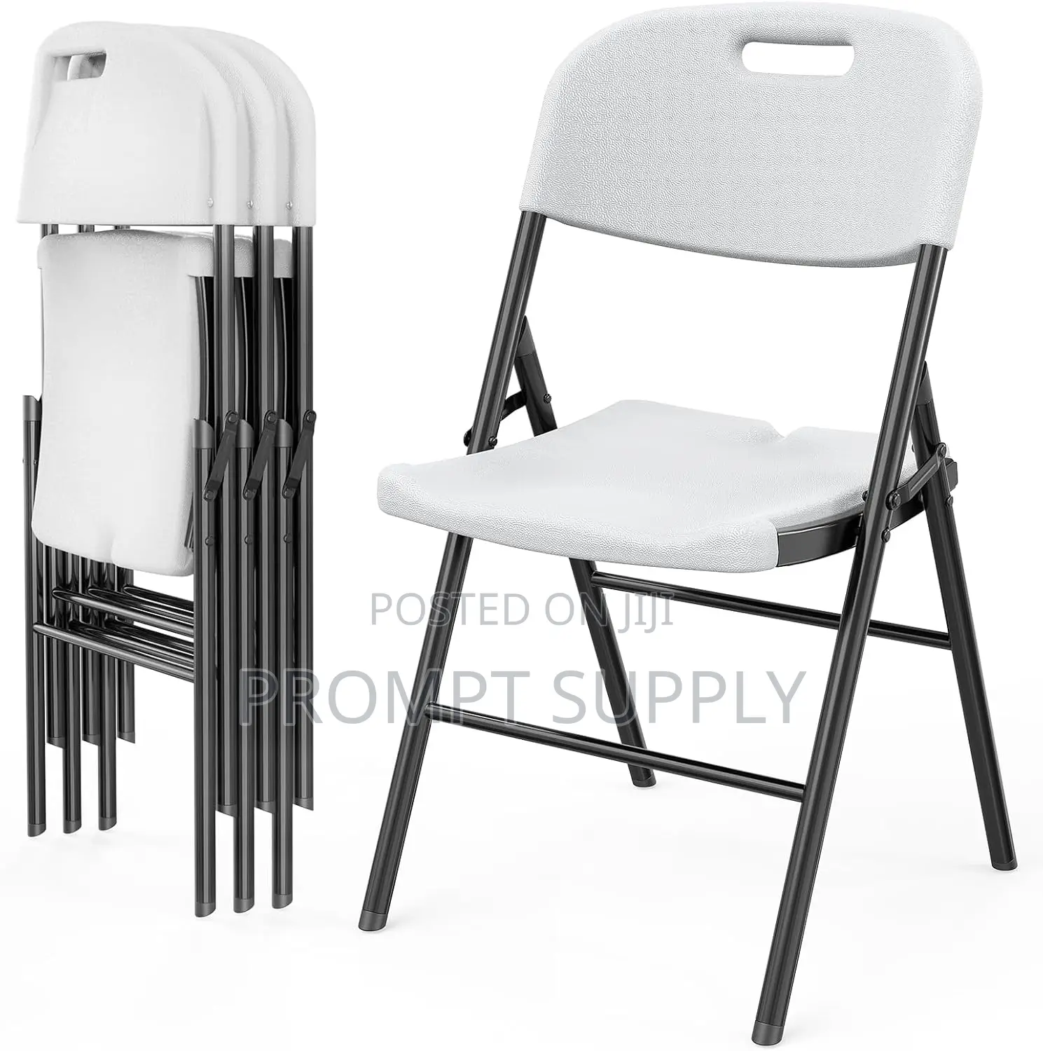 Plastic Foldable Chair With Steelframe for Indoor Outdoor Activities