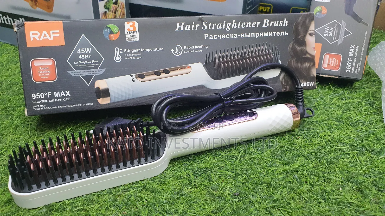 Hair Straightener Brush Raf 45w 950° Max