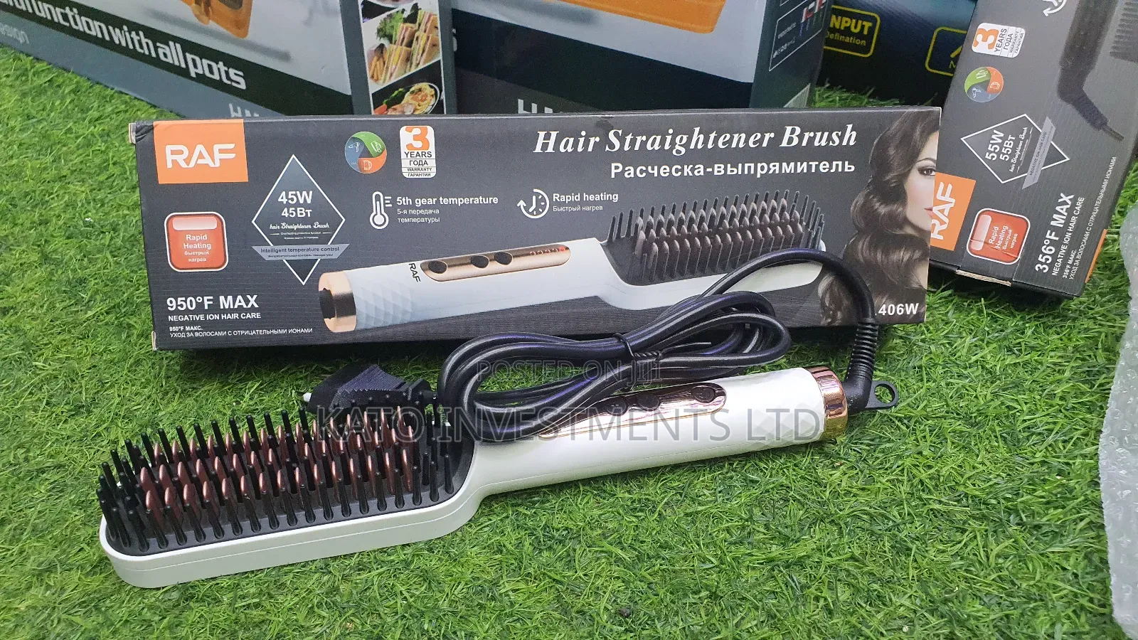 Hair Straightener Brush Raf 45w 950° Max