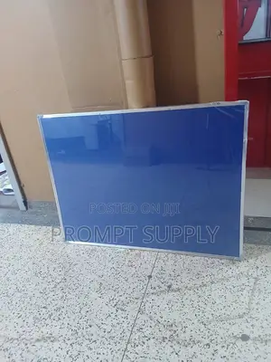 Notice Board (90×120cm) With 1 Packet Free Push Pins-Blue