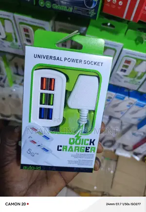 Universal Power Socket. Usb Phone Charger With Sockets