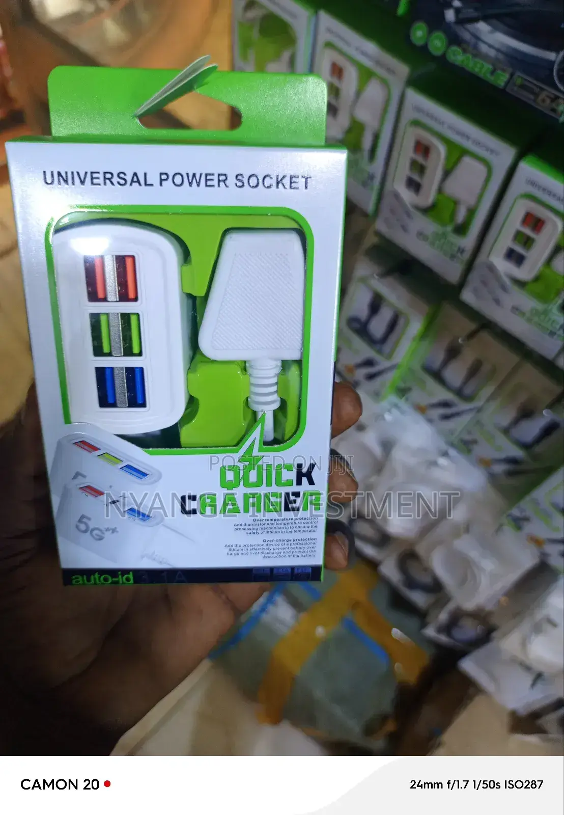 Universal Power Socket. Usb Phone Charger With Sockets