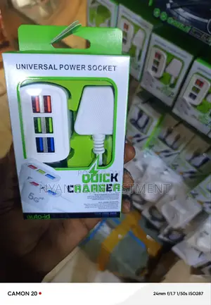 Universal Power Socket. Usb Phone Charger With Sockets