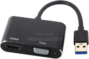 Usb 3.0 Hdmi Compatible Vga Adapter 1080p Hd for Computer