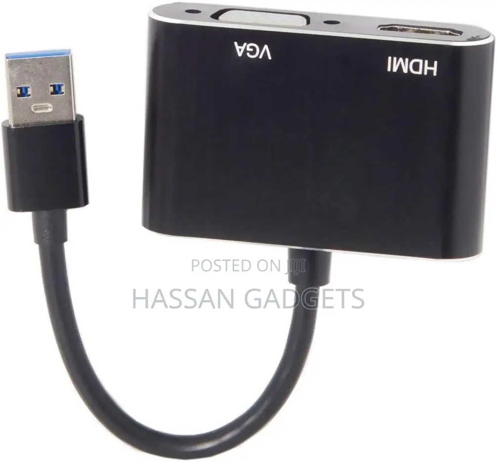 Usb 3.0 Hdmi Compatible Vga Adapter 1080p Hd for Computer