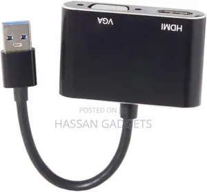 Usb 3.0 Hdmi Compatible Vga Adapter 1080p Hd for Computer