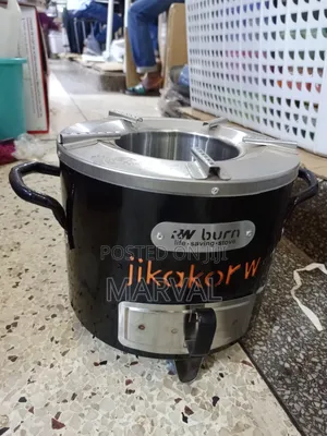 Burn Jikokoa High-Efficiency Charcoal-Saving Stove.
