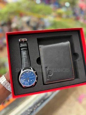 Men's Valentines Emporio Armani Wrist Time Edit With a Leather Wallet