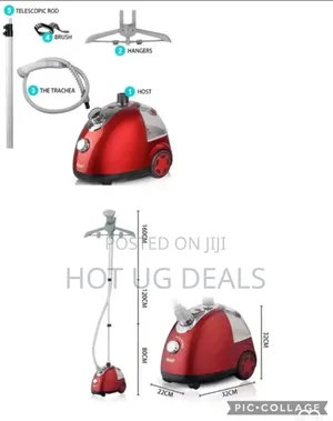 Raf Garment Steamer 1700w | R.3037 - Red