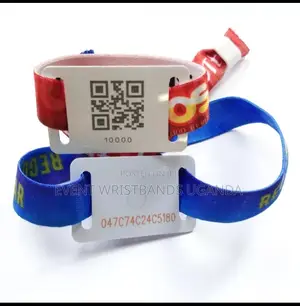 Qr Code, Scannble Events Wristbands