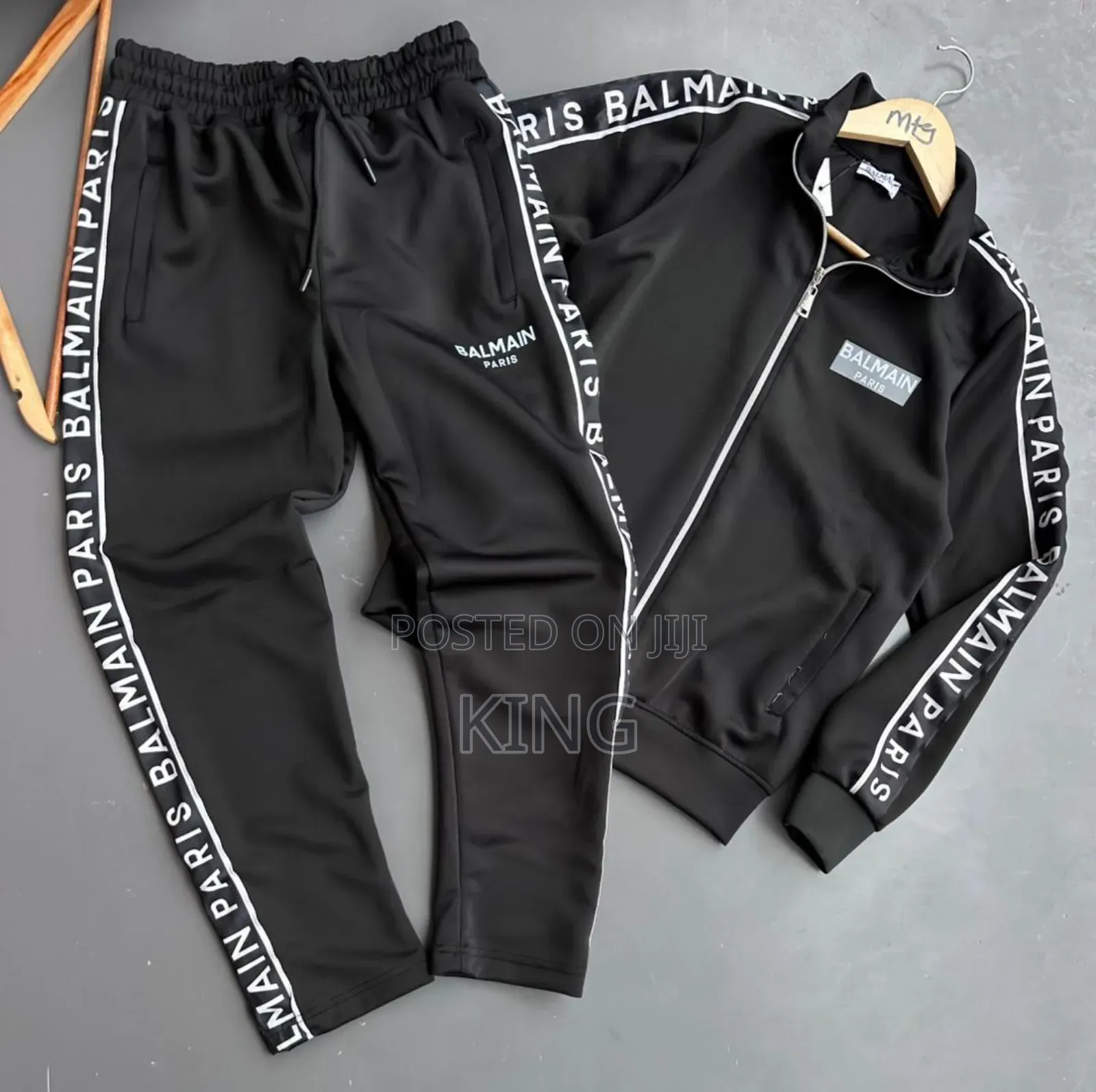 Balmain Tracksuit. Brand Taper