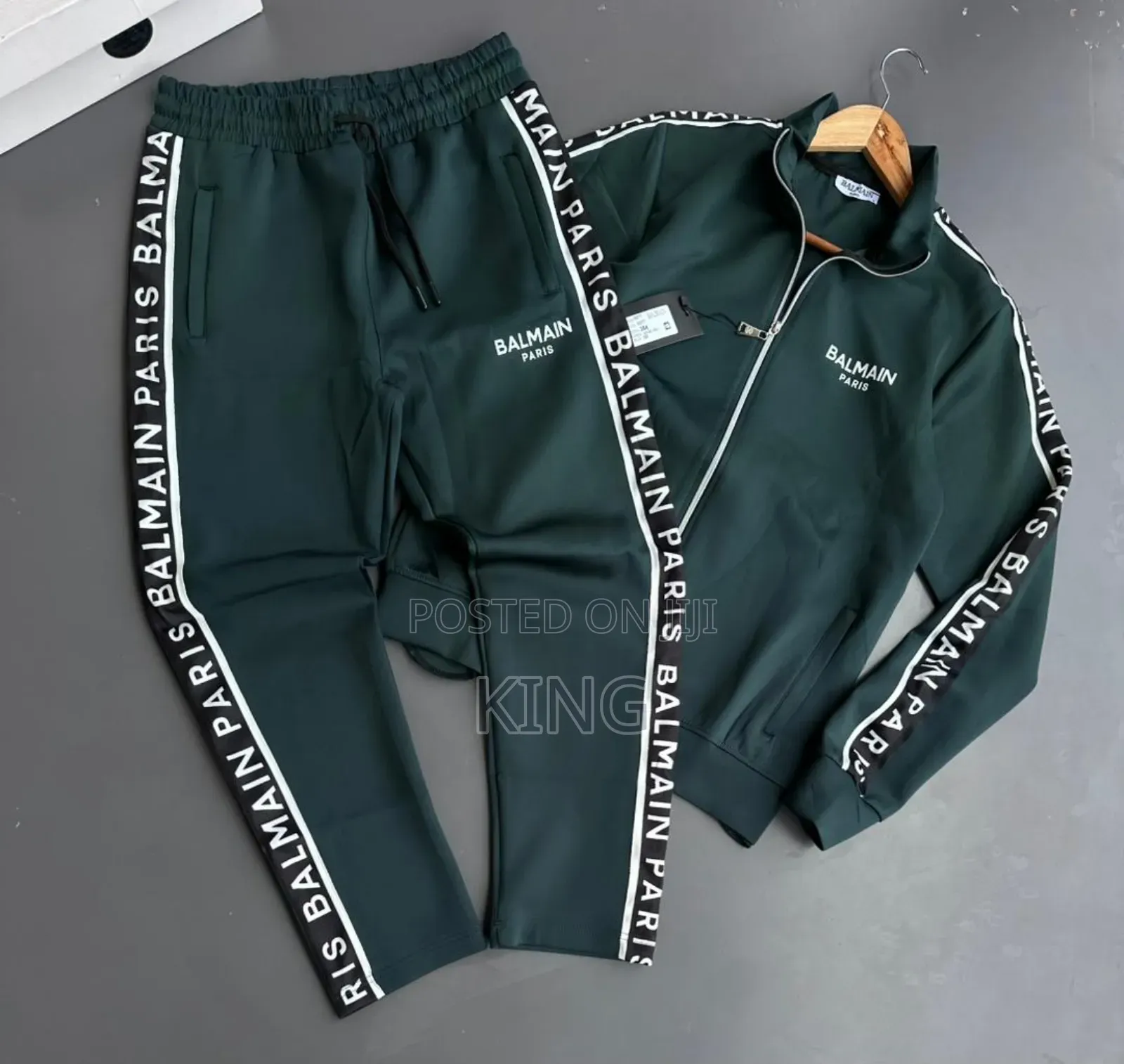 Balmain Tracksuit. Brand Taper