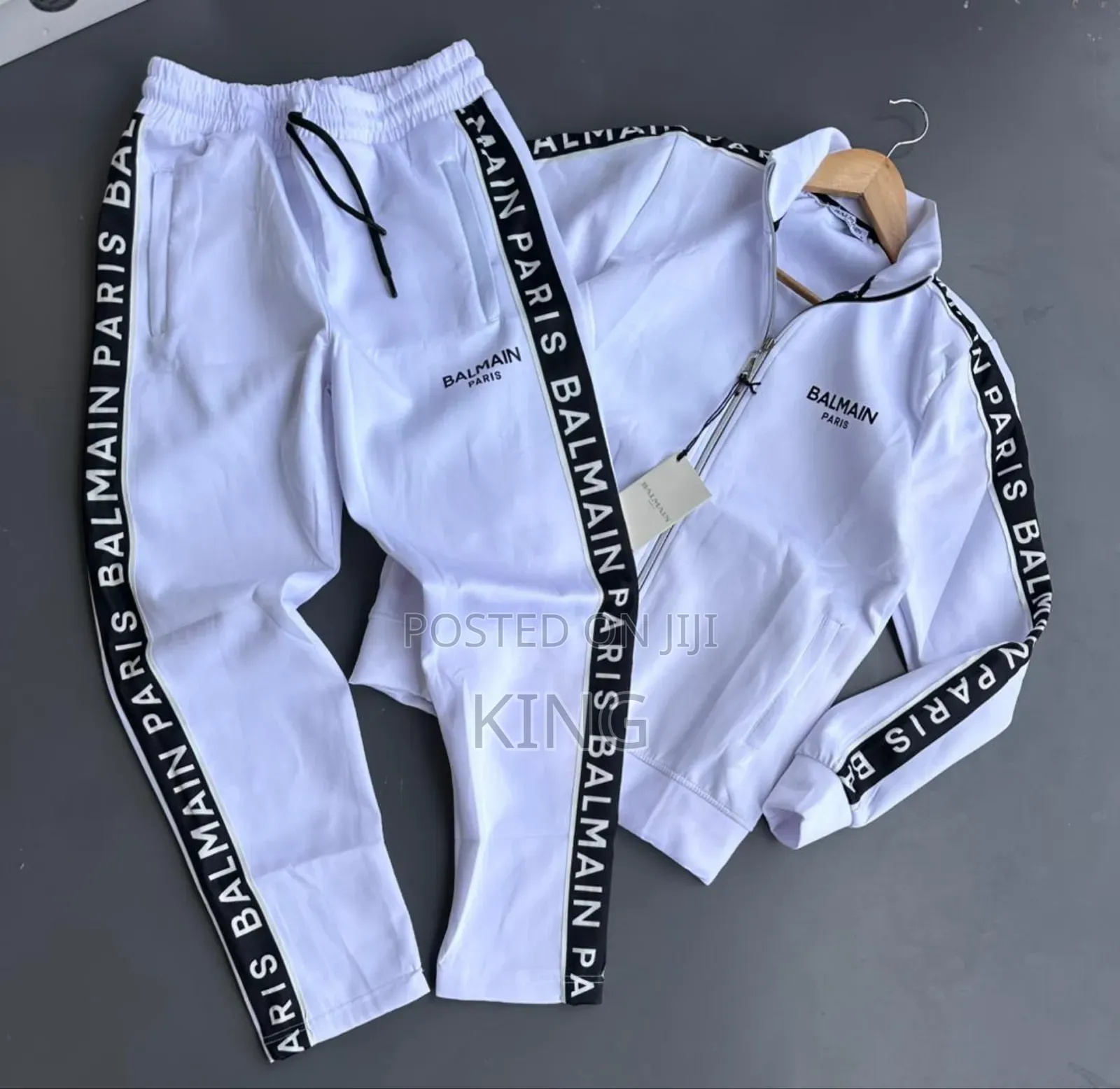Balmain Tracksuit. Brand Taper