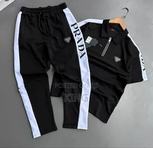 Pada Tracksuit With White Side Stripes.