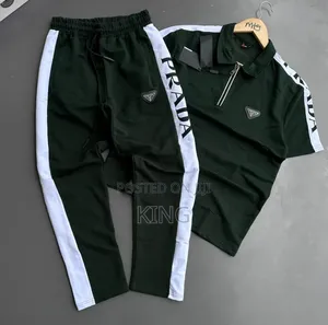 Pada Tracksuit With White Side Stripes.
