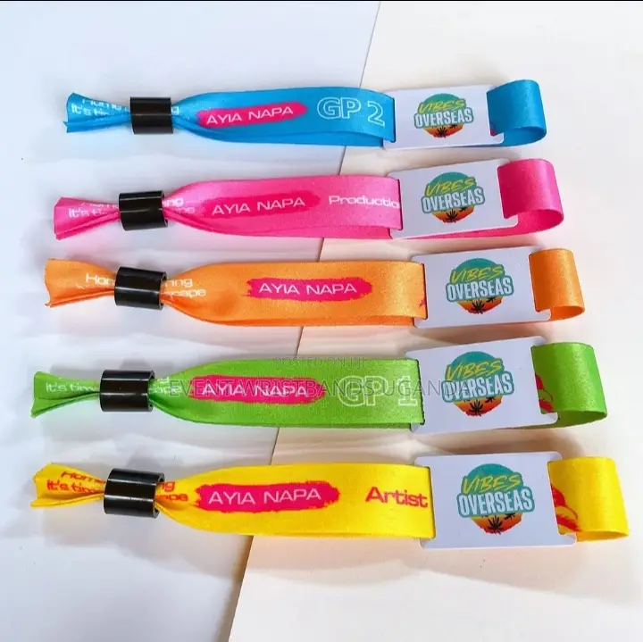 Fablic and Plate Wristbands