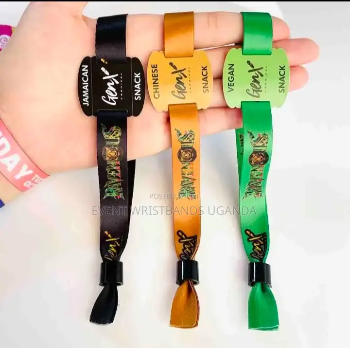 Fablic and Plate Wristbands