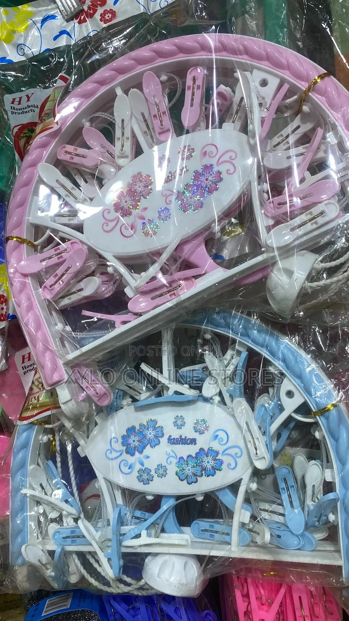 Double Folded Panty Peg Pink Blue