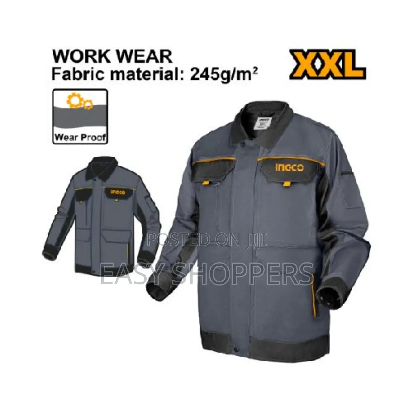 Ingco Work Jacket Engineering Safety Wear Available In All Sizes