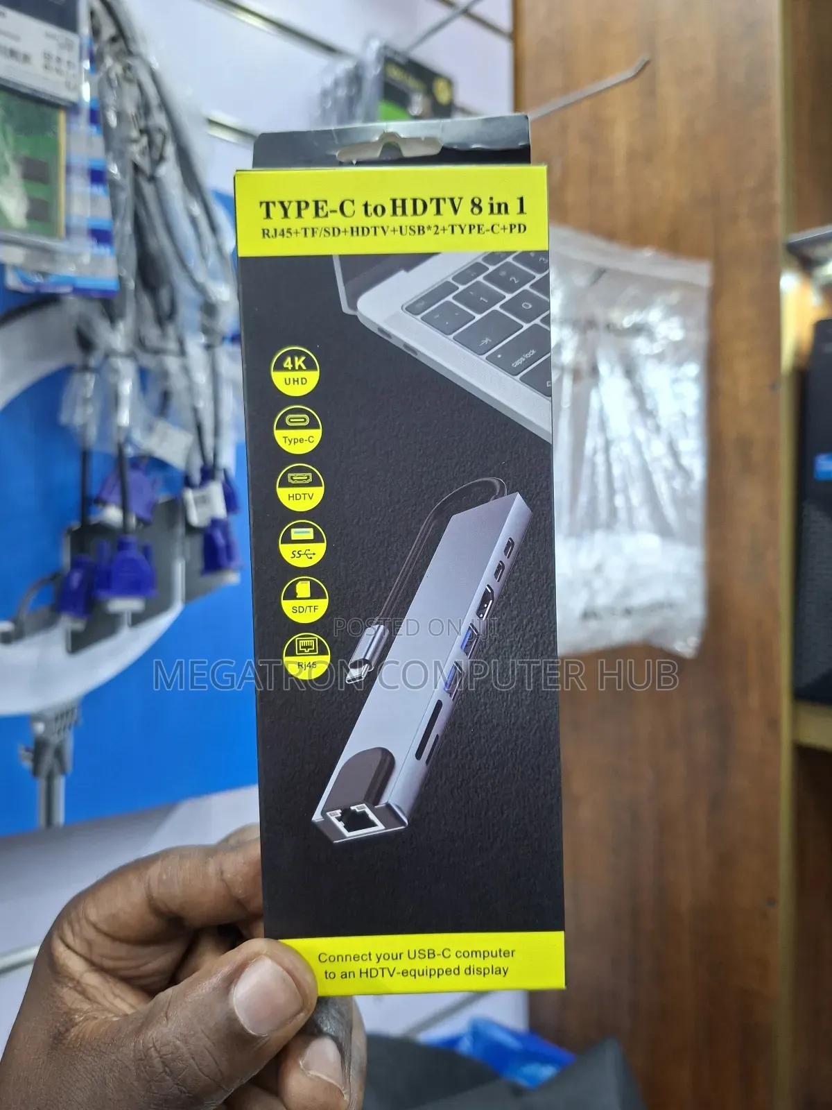 8 in 1 Usb Type C to HDTV Hub