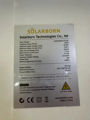 375watts Monocrystaline Solar Panel
