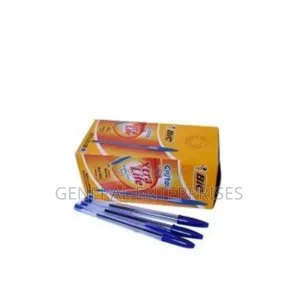 Box of Bic Cristal Ballpoint Pens.