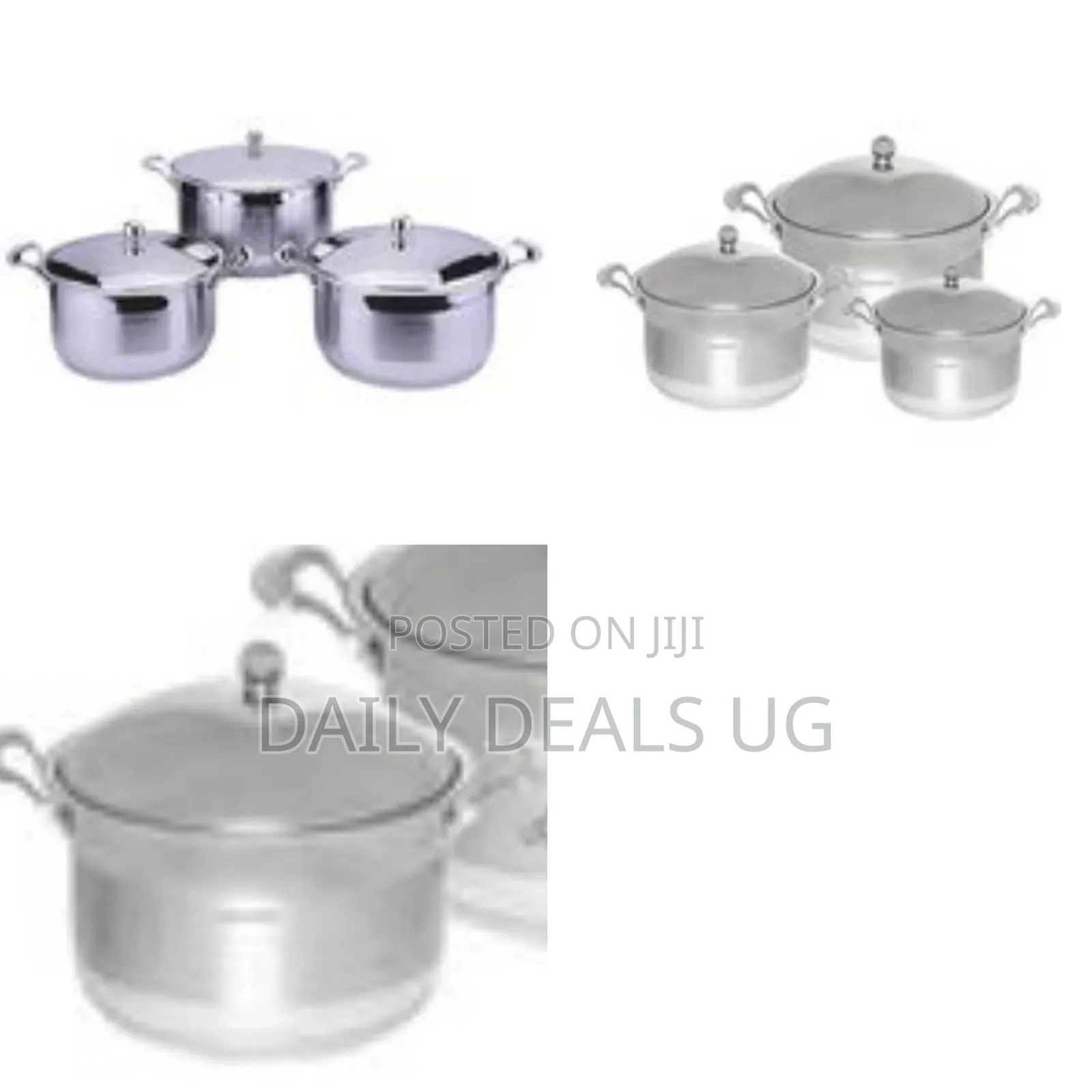 Set of Elegance Stainless Steel Cookware Pots