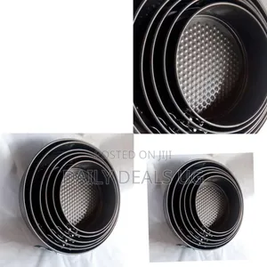 Set of Round, Non-Stick, Carbon Steel Springform Cake Pans