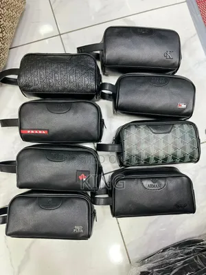 Men's Leather Toiletry Bags or Wash Bags.