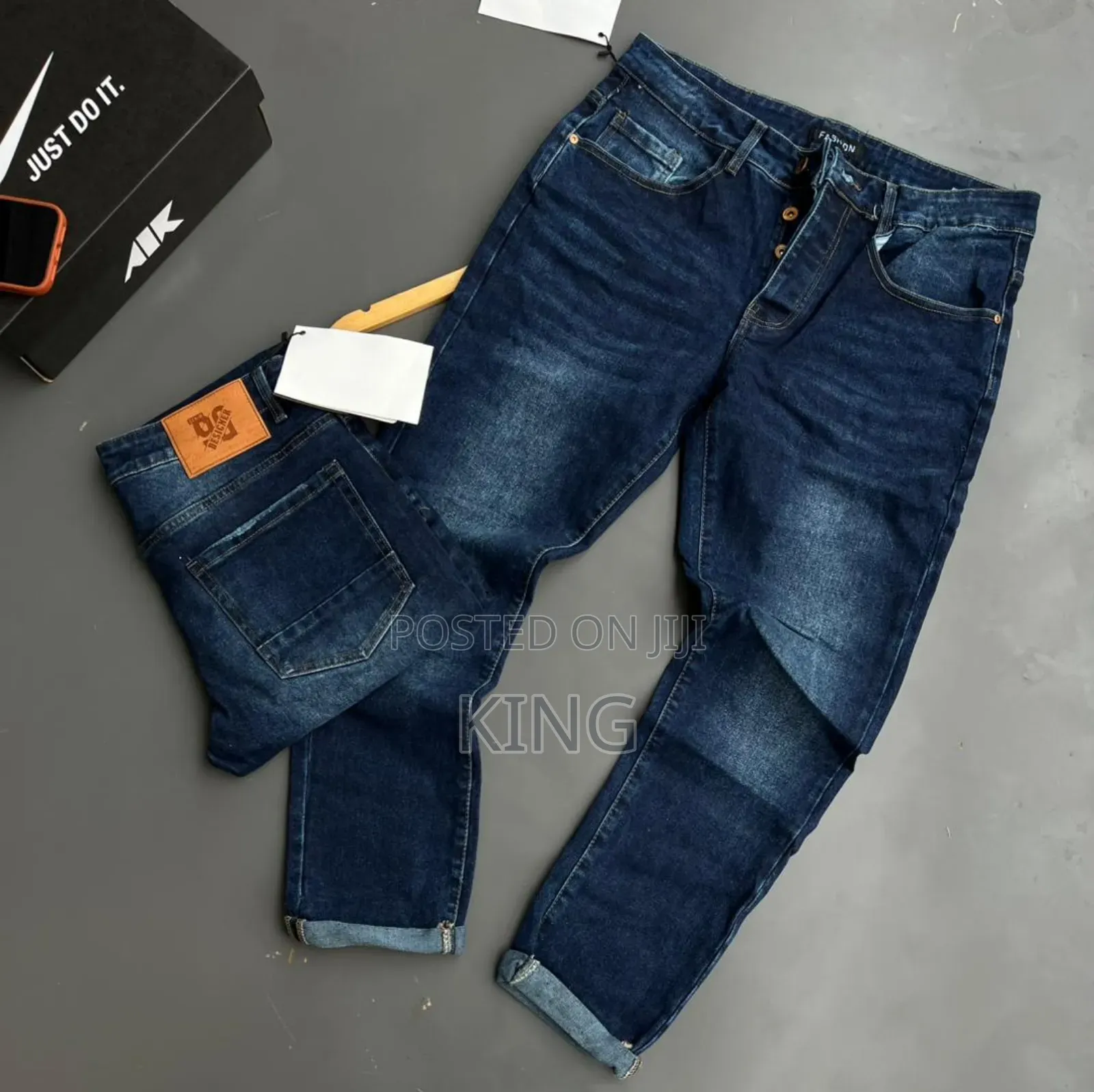 Dsquared2 Men's Blue Denim Jeans.
