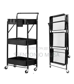 Deluxe4home Serving Trolley | 3-level Foldable Kitchetrolley
