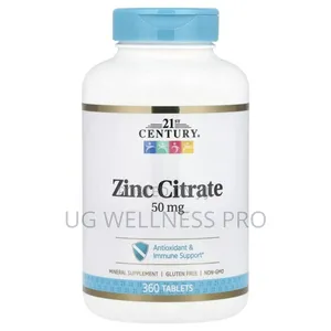 21st Century, Zinc Citrate, 50 Mg, 360 Tablets