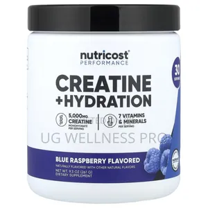 Performance, Creatine + Hydration, Blue Raspberry, 261g 30 Servings
