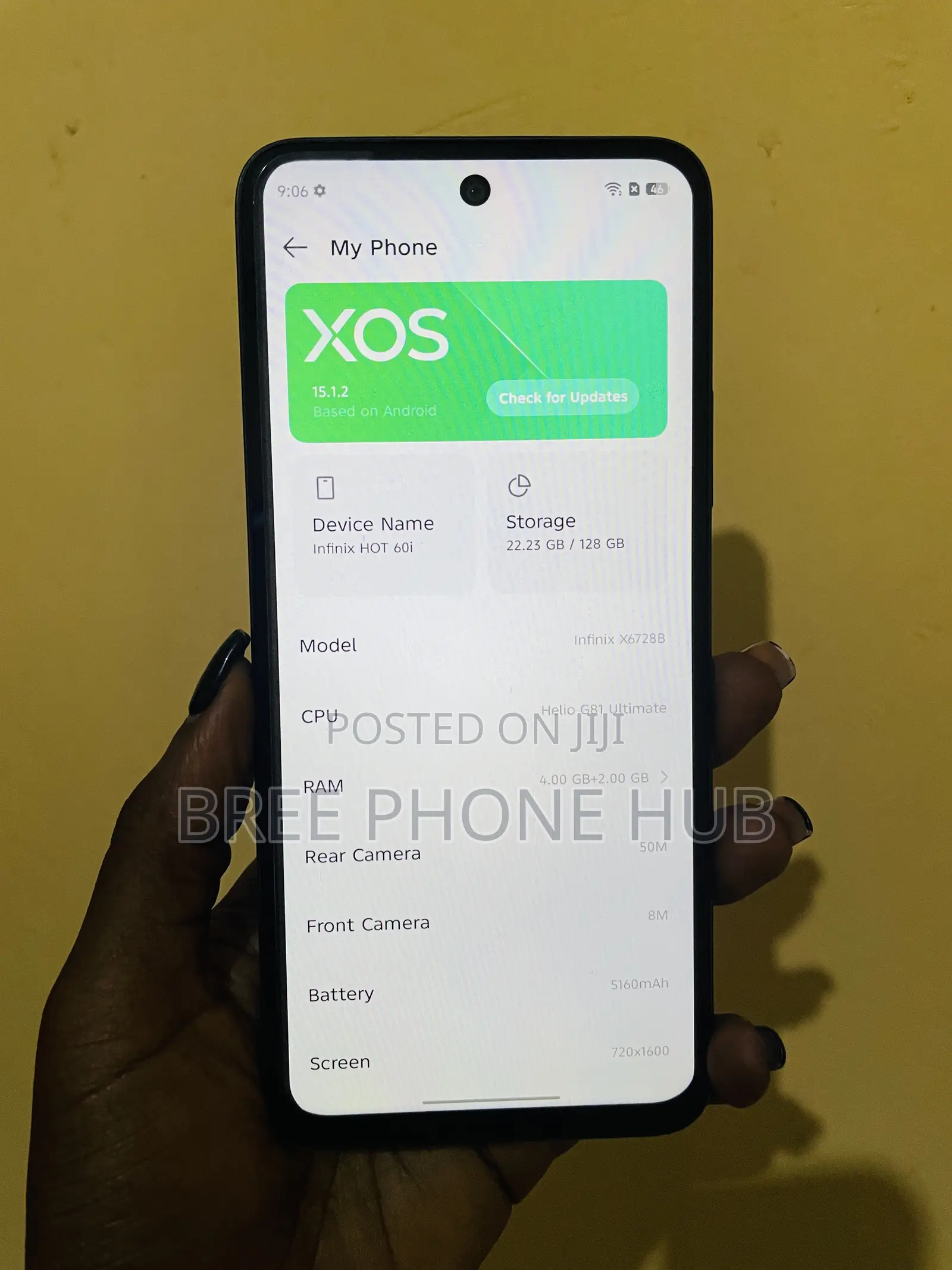 Infinix Hot 60i 128 GB Black
