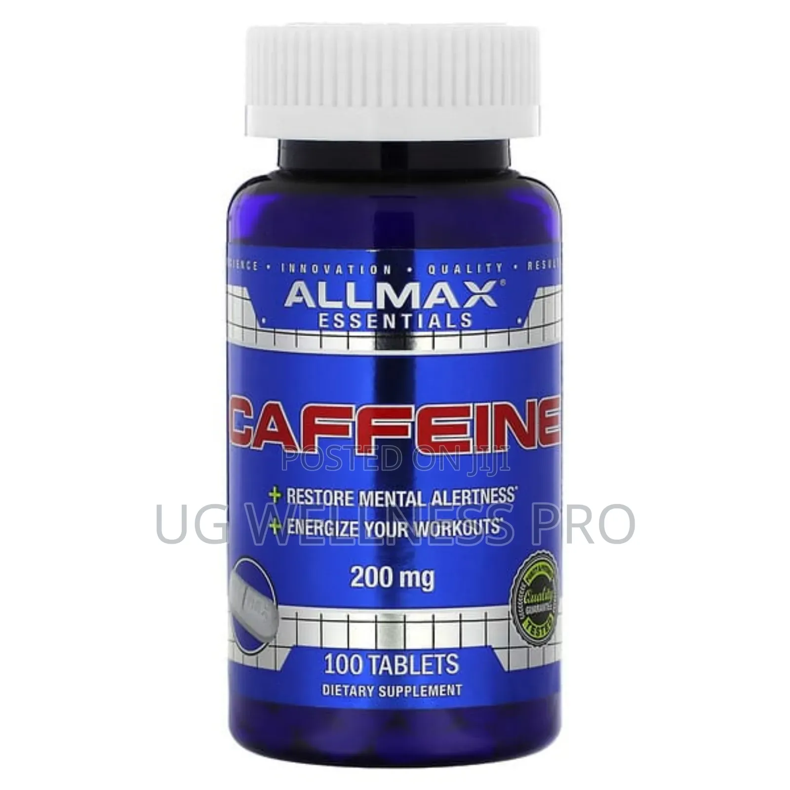 Allmax, Essentials, Caffeine, 200 Mg, 100 Tablets