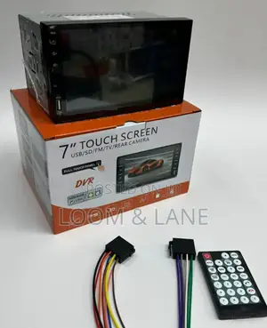 7-Inch Double Din Car Multimedia Mp5 Player With a Touchscreen Display