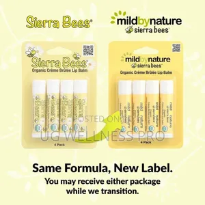 Sierra Beestm, Organic Lip Balms, Creme Brulee, 4 Pack, 4.25 G Each