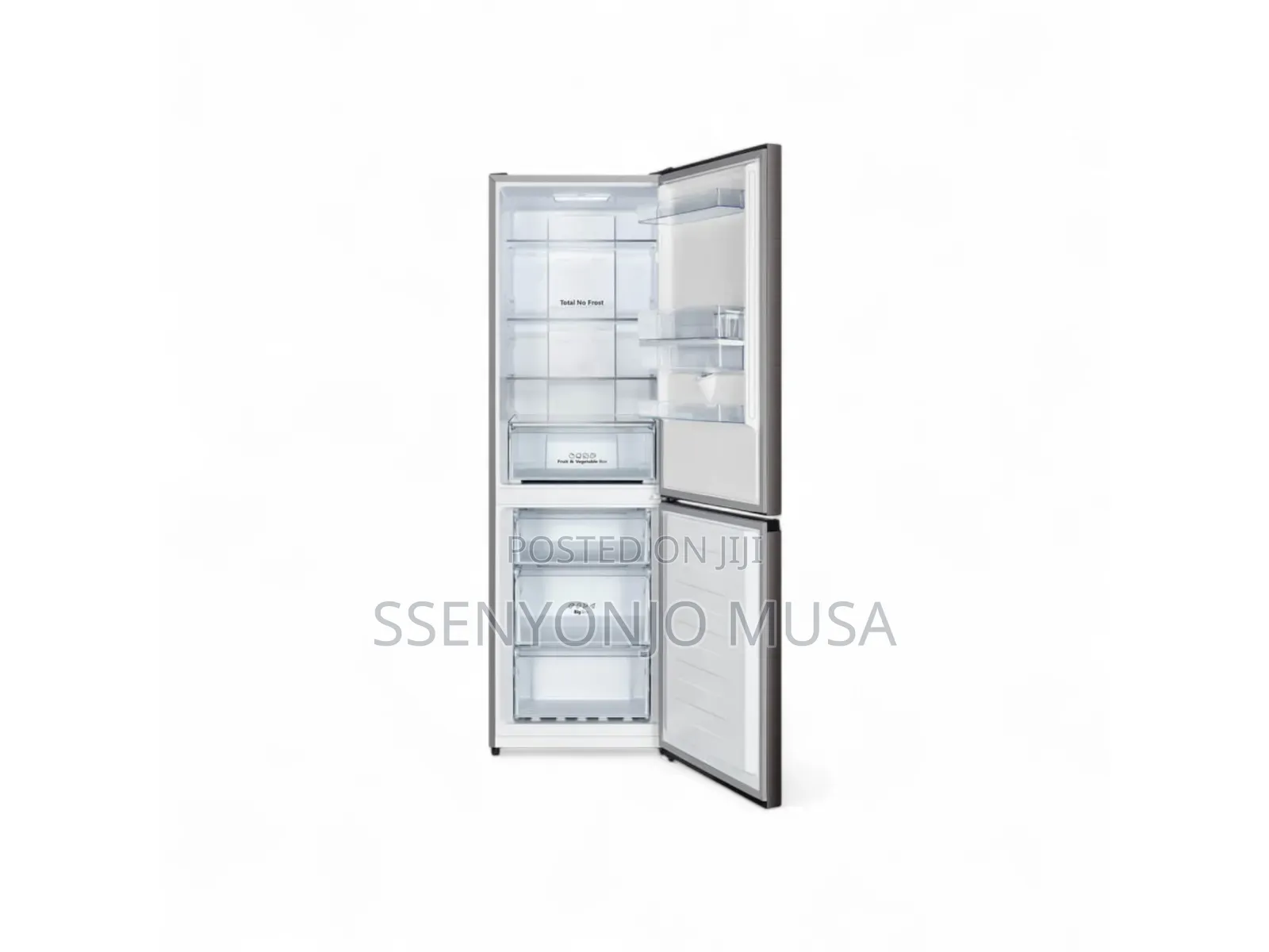 Hisense Fridge 341l Double Door Bottomfreezer With Dispenser- Silver