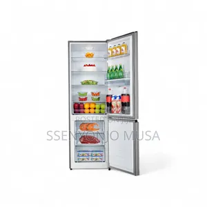 Hisense Fridge 341l Double Door Bottomfreezer With Dispenser- Silver