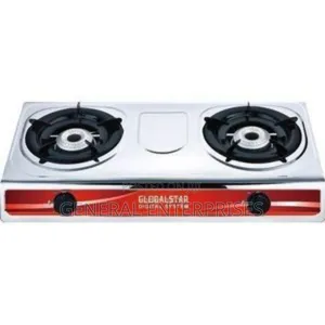 A Global Star Double Burner Gas Stove.